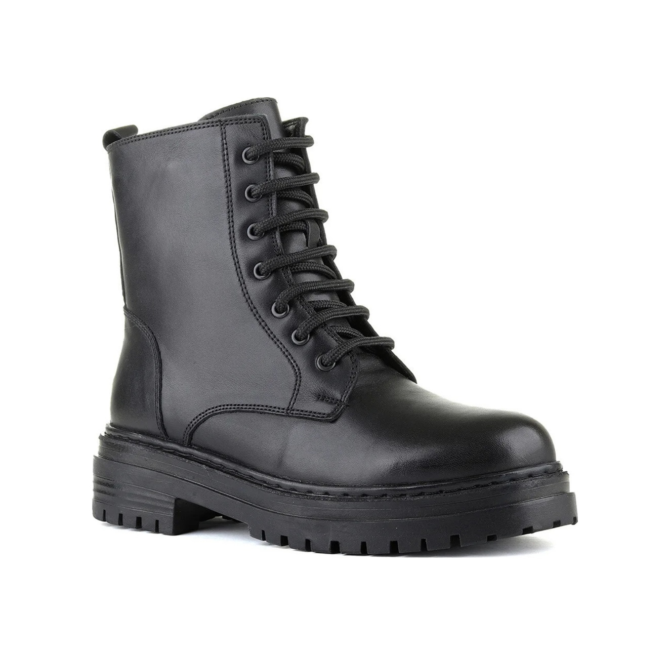 M.p. 242-4584 Zn Kadın Siyah Deri Bot Siyah