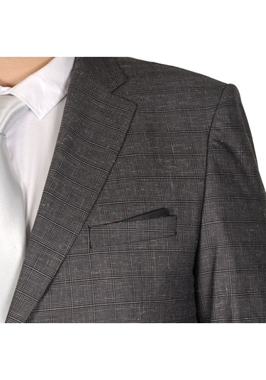 Mode Xl Büyük Beden Takim Elbise Santos 19013 Gri 001