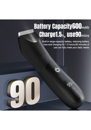 Erkekler İçin Su Geçirmez Ve Şarj Edilebilir Vücut Kılı Kesme Makinesi