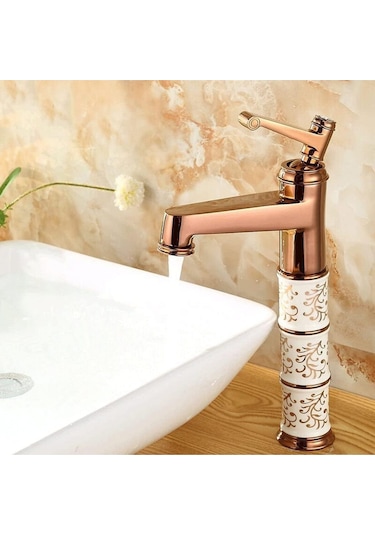 Banyo Çanak Lavabo Bataryası Seramikli Model Rose