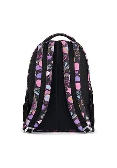 Benetton Siyah Renkli Sırt Çantası-03686 Çok Renkli