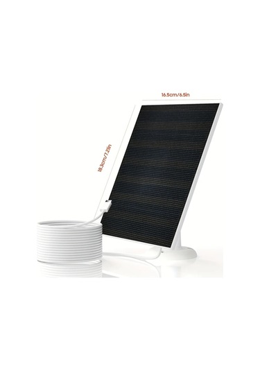 Dream011 Beyaz 7w Güvenlik Kamerası İçin Usb C Portlu 5v 7w Güneş Paneli Ip65 Su Geçirmez Ayarlanabilir Montaj