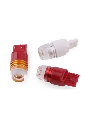 Sones 10 Adet T20 3157 Dc12v / 0.24w / 0.02a / 60lm Araba Led Fren Lambası, Kabuk Rastgele Renk Teslimatı Kırmızı Işık