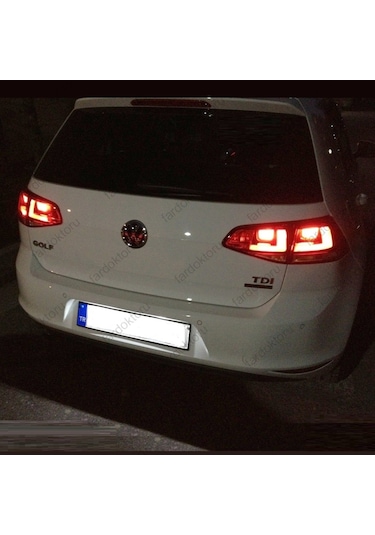Fardoktoru Vw Golf 7 Beyaz Led Plaka Lambasi Seti Ariza Yakmaz