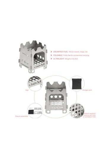 Artfulabode Ultra Titanyum Taşınabilir Ocağı Katlanır Kamp, Kamp Jzr-gy Hiking Hafif Gümüş Geeroyoo Balıkçılık & - Kz Gümüş