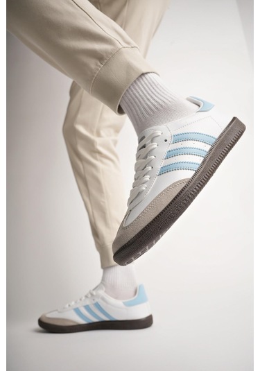 Muggo Jabbar Unisex Ortopedik Günlük Garantili Bağcıklı Yürüyüş Koşu Sneaker Spor Ayakkabı Mavi