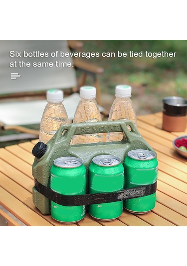 Vkemall Khaki Dışarıda Kullanıma Uygun Buz Kutusu - 1.6l Kapasite, İçecekleri Soğutmak İçin Taşınabilir Pe+kauçuk Buzluk Çok Renkli