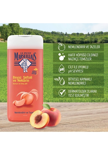 Le Petit Marseillais Beyaz Şeftali ve Nektarin Banyo ve Duş Jeli 650 ML