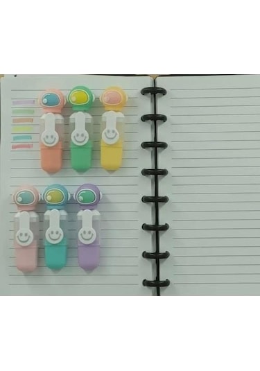 Astronot 6 Lı Fosforlu Kalem Çok Renkli