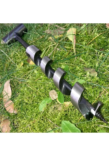 Kamp Ayısı Delme Çapı 24 Mm - Çantalı Bushcraft İsveç El Burgusu Siyah
