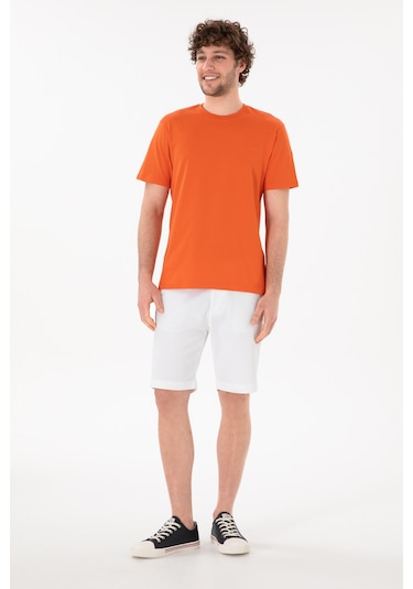 U.S. Polo Assn. Erkek Regular Fit Bisiklet Yaka Nar Çiçeği Basic Tişört 50305928-VR039 U.S. Polo Assn. Erkek Regular Fit Bisiklet Yaka Nar Çiçeği Basic Tişört 50305928-VR039