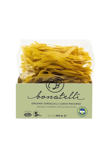 Bonatelli Organik Zerdeçallı Çubuk Makarna 400 G