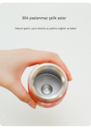 Tuomeng Yeni Sıçrama Kapaklı Yalıtımlı Su Bardağı Buzlu Uygun Düşme Önleyici İngiliz Bardağı 350ml C Mavi