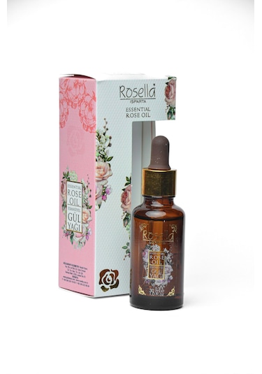 Rosella Esansiyel Doğal Gül Yağı 30 Ml