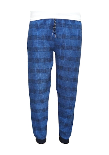 Wingetstar Ekose Manşetli Erkek Eşofman Altı Saks Mavisi