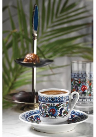 Güral Porselen 6 Kişilik Topkapı Kahve Fincan Takımı Gz12Ckt