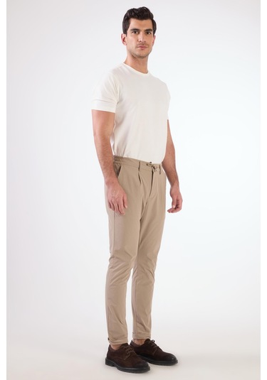 Dufy Pileli Jogger Pantolon Vizon