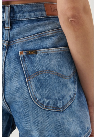 Lee Regular Fit Rahat Kesim Pamuk 5 Cep Jean Şort L221356400 Mavi