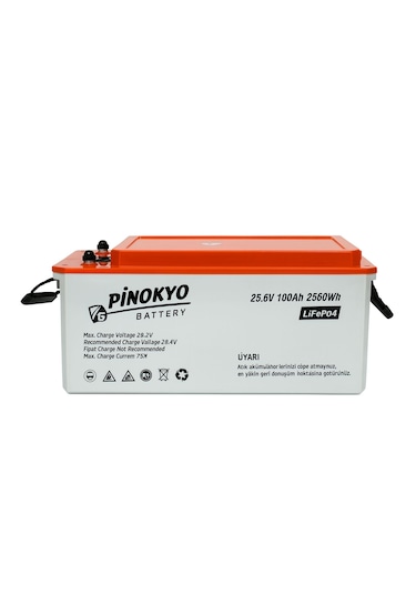 Pinokyo 25.6 V 100 Ah Lityum / Lifepo4 Akü