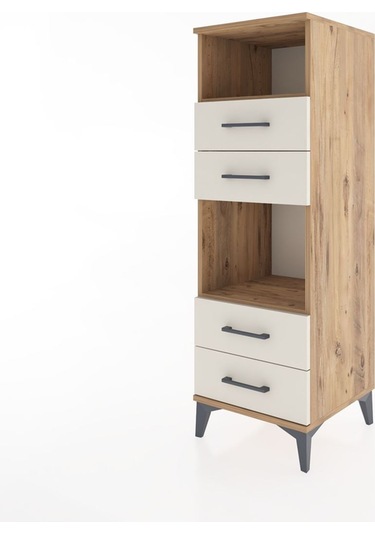 Hyperion Dolap 2 Raflı 4 Çekmeceli 44x44x134 Çam-aytaşı Atlas Çam