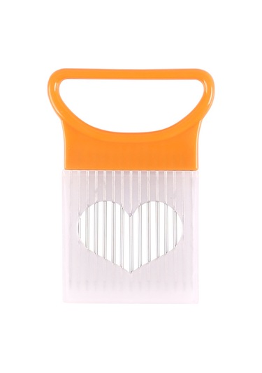 Kosona Turuncu Çelik Soğan Çatalı - Elleri Koruyan, Kestirme Yardımcısı, Ev Mutfak Araçları, Dayanıklı Malzeme