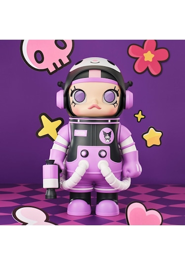 Pop Mart Mega Space Molly Sanrio 400% Figür Koleksiyonu, Rastgele Aksiyon Figürleri Biblo