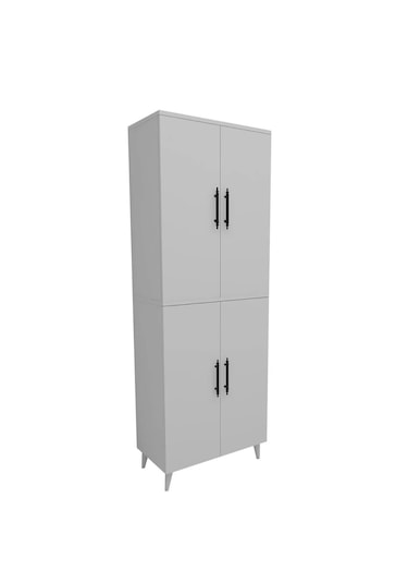 Reyo Home Enda 6 Raflı 4 Kapaklı Çok Amaçlı Dolap Beyaz