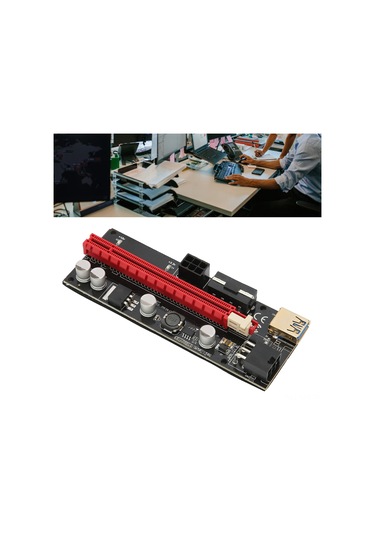 Fosenze Gpu Madenciliği İçin Pcıe 1x-16x Genişletme Kartı, Usb3.0 Kablolu, 4+6pın Güç Arayüzü, Altın Kaplı, Sabit Kanca, Anakart Yükünü Azaltır