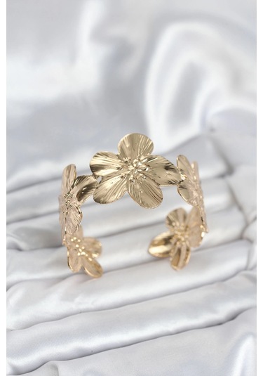 Dodes Dodes Çiçek Model Pirinç Levha Kadın Bileklik Tg27bb8051 Çok Renkli