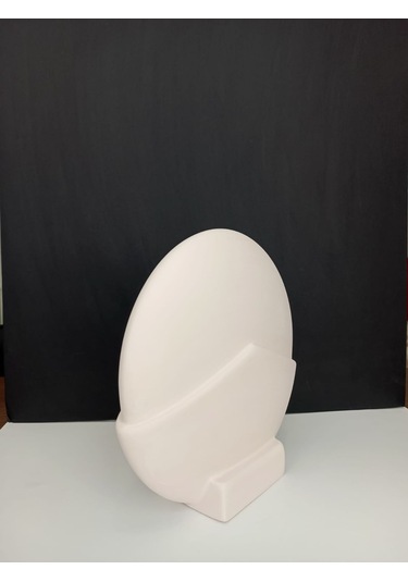 Skandinav Tarzı Yuvarlak El Yapımı Doğal Ham Beyaz Obje, Ev Dekoru