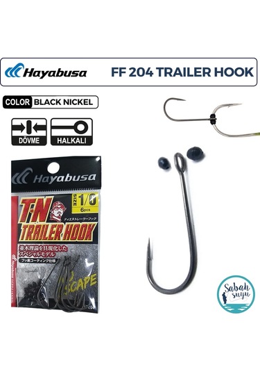 Hayabusa Ff 204 T.n Trailer Delikli Tekli İğne Teflon Siyah 1/0 6 Adet