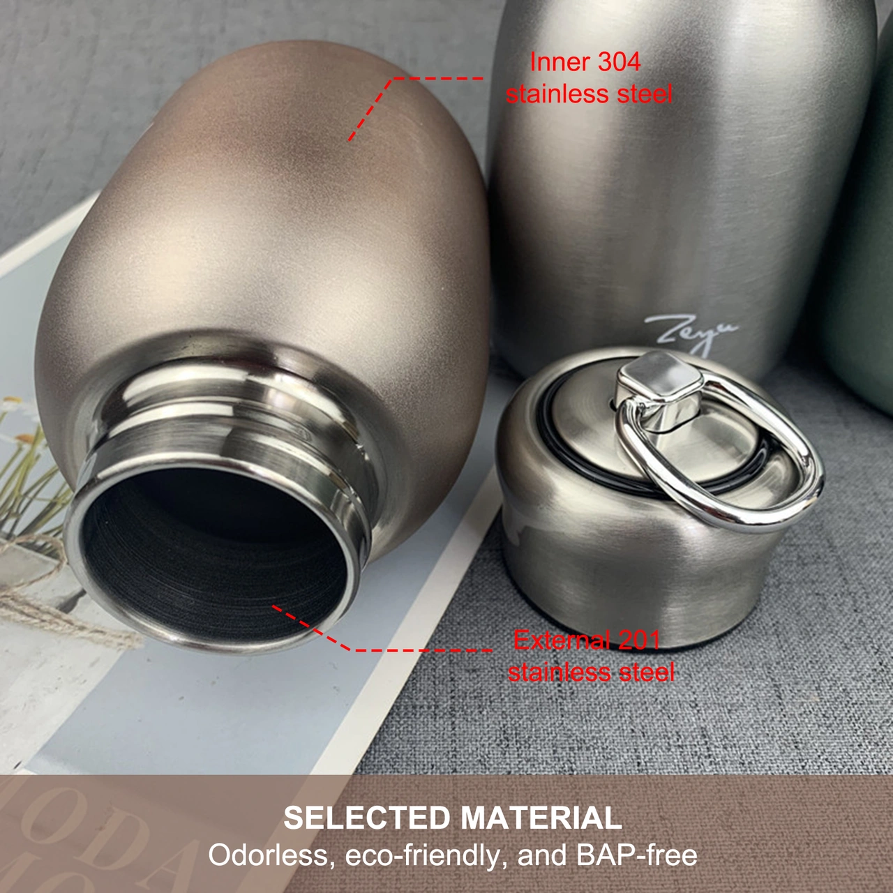 Youmex 304 Çelik Vakumlu Isı Saklama Bardak, 300ml Hafif Taşınabilir Kadınlar İçin Mat Süratlı, Güneşli Renk Seçenekleriyle Günlük Su İçim