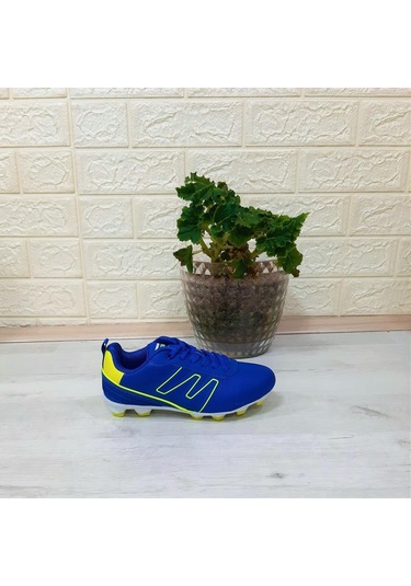 Jump 28843 Saks Mavi Krampon Çim Saha Çocuk Futbol Ayakkabı 001