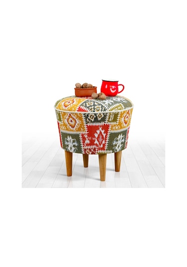 Lorencehome Rug Puf - Beyaz