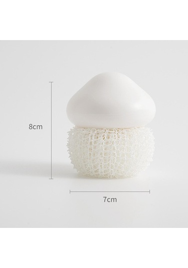 Suntek Dayanıklı Bulaşık Temizleme Topu Mutfak Naylon-beyaz Naylon Beyaz Diğer