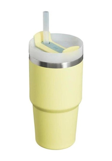 Stanley Quencher H2.o Flowstate Tumbler Pipetli Termos 0,6 L Sarı Sarı