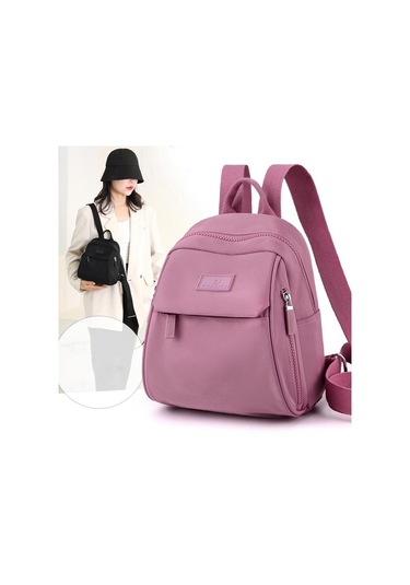 Katı Şeker Rengi Sırt Çantası Moda Hafif Su Geçirmez Sırt Çantası Wine Red Çok Renkli