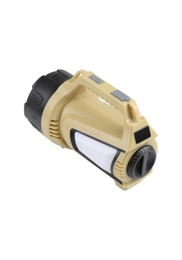 Wondernest T100-a Çok Fonksiyonlu Şarj Edilebilir 1500lm Dijital Ekranlı Led El Feneri Bej Bej