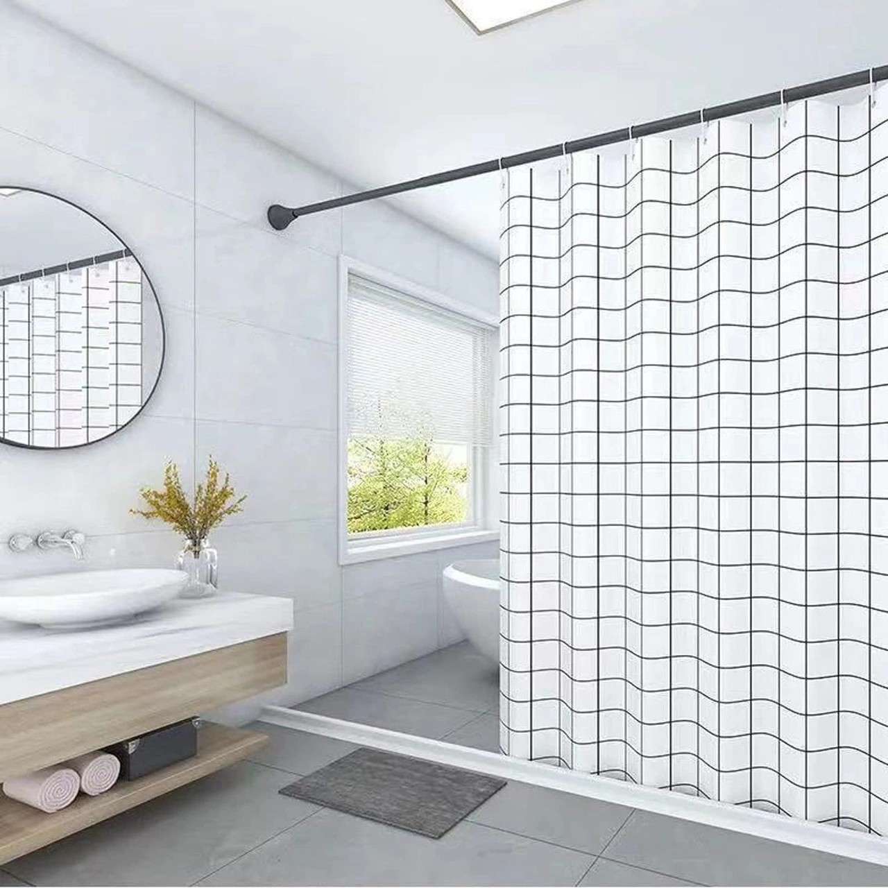 Yuntech01 Silikon Banyo Su Engelleme Şeridi, Otomatik Yapışkan, Su Geçirmez, Duş Alani İçin, 200 Cm Beyaz, Yüksek Kaliteli, Kolay Kurulum Gri