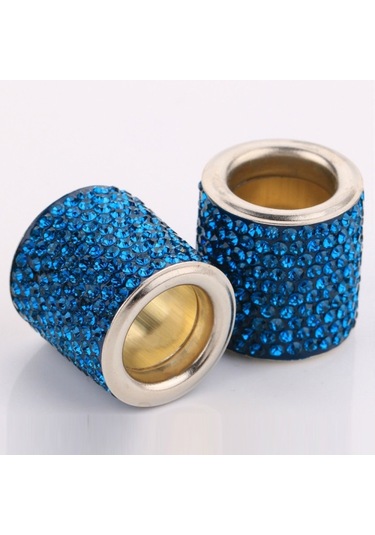 4 Adet Araba Kristal Kafa Yastık Değiştirilmiş Dekorasyon Peacock Blue