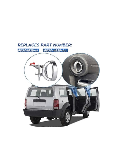 Dodge Nitro 2007-2011 İçin 4 Adet/takım Araç İç Kapı Kolu 68004828aa 68004829aa Saten Kapı Kolu Kaiyi