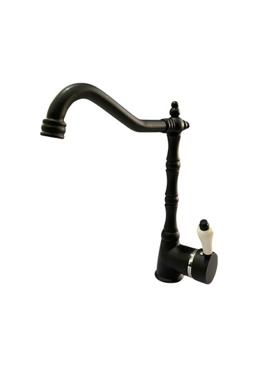 Rudi Armatür Rustik Siyah Modern Eviye Bataryası Siyah