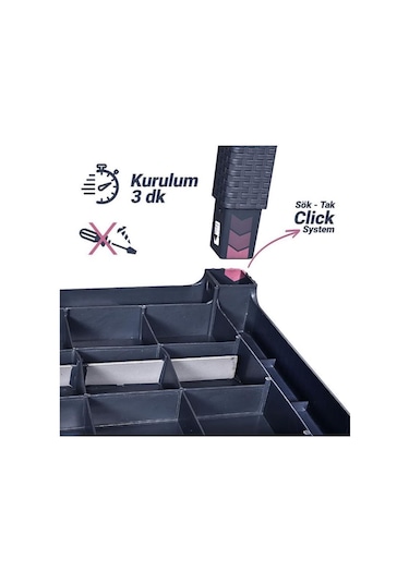 Bambu Antrasit 90x150 Cm Camsız Rattan Bahçe Balkon Masa Takımı Antrasit