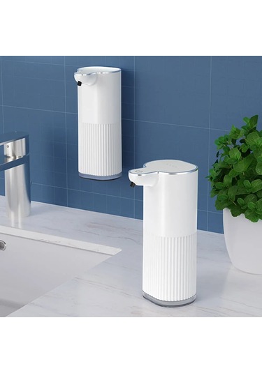 Lixiaqu01 Otomatik Sabunluk 4 Seviyeleri Ayarlanabilir Sıvı Beyaz