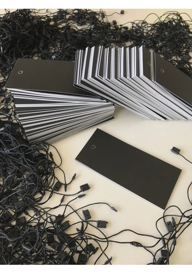 Black Tag Karton Etiketler Ve Giyim Etiketleri 412697727 Diğer