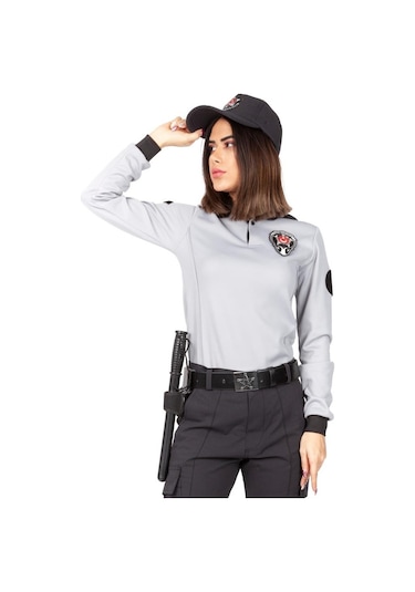 Yeni Tip Kamu Özel Güvenlik Kadın Kışlık Uzun Kol Tişört