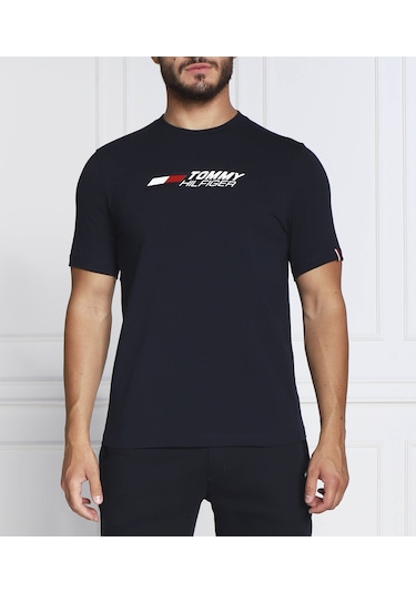 Tommy Jeans Tommy Hilfiger Erkek Sıfır Yaka T-shirt SIYAH