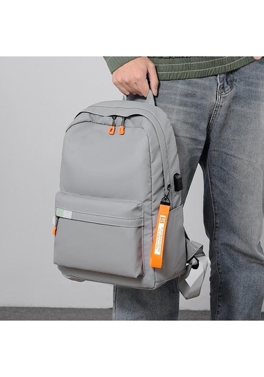 Novahub Erkek Kadın İş Rahat Sırt Çantası Su Geçirmez Oxford Kumaş Kontrast Siyah 31,5x13x42 Siyah