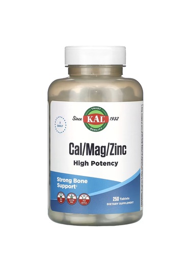 Kal Calcium Magnesium Zinc Çinko High Potency Strong Bone Health