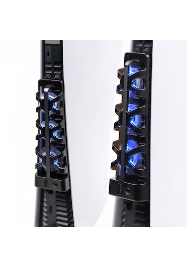 Ps5 Fat Kasa Soğutucu Led Işıklı Sessiz Fan Soğutucu Usb3.0 Radyatör Isı E